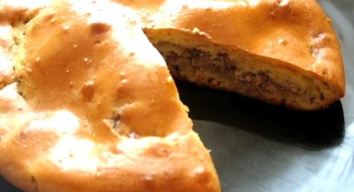 Пирог рыбный ленивый