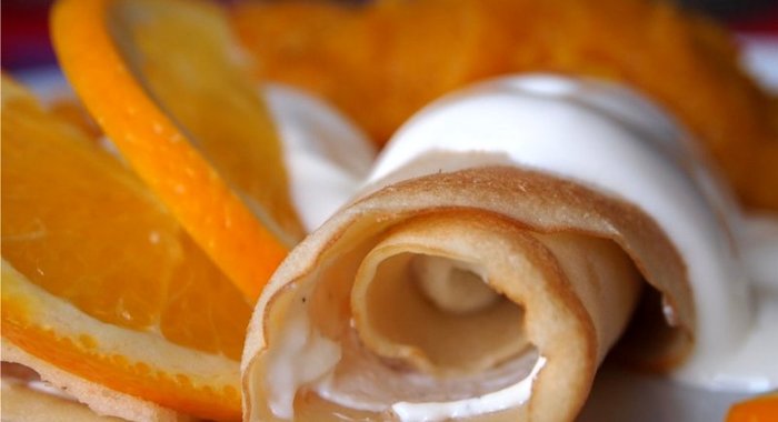 Блины с маскарпоне