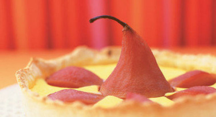 Торт с сыром рикотта и грушами