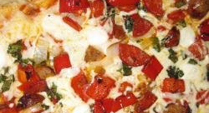 Пицца на гриле