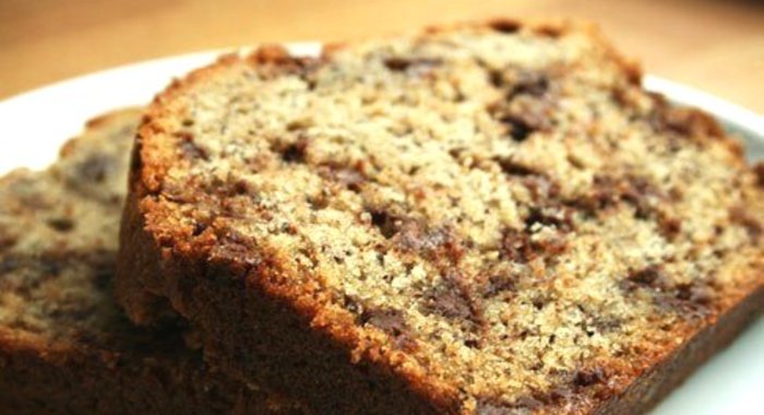 Шоколадно-банановый хлеб