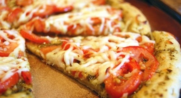 Пицца без дрожжей на молоке