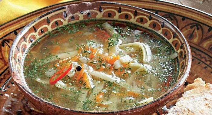 Суп-лапша с перепелками