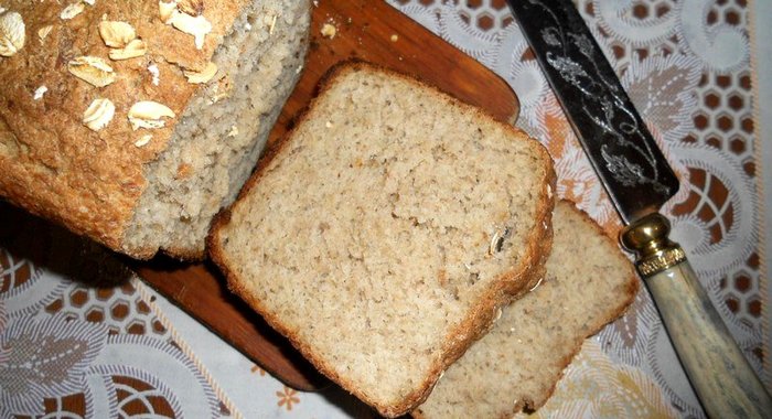 Овсяный хлеб на скорую руку