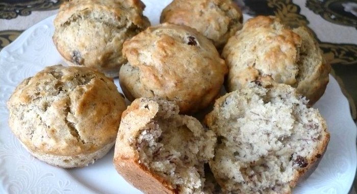 Постные банановые кексы