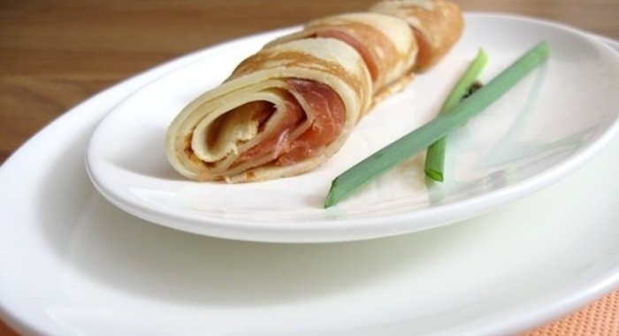 Рулетики из блинчиков с начинкой