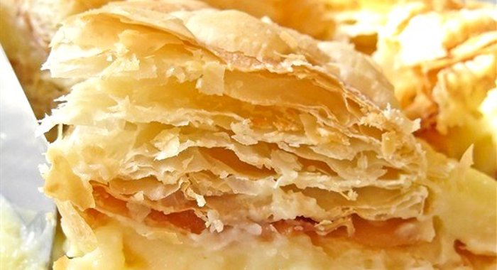 Торт «Наполеон» с апельсиновым кремом