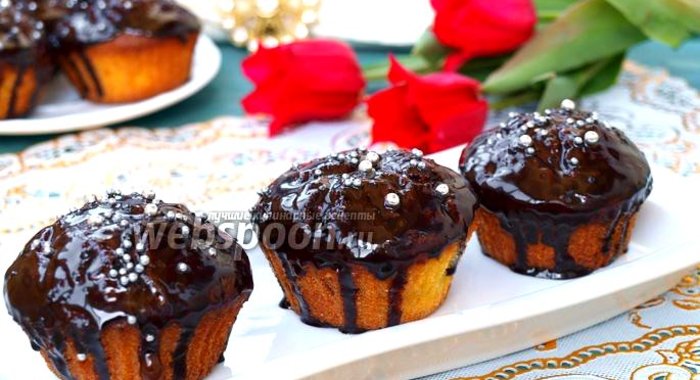 Творожные кексы с клюквой