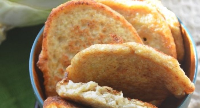 Капустные блинчики из ржаной муки