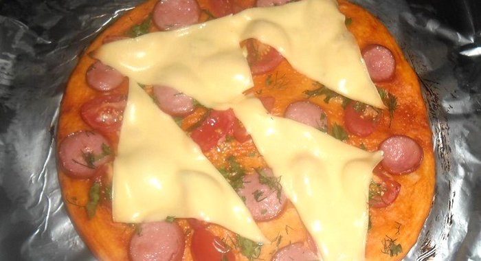 Мини пицца на скорую руку