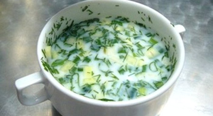 Холодник по-белорусски на кефире