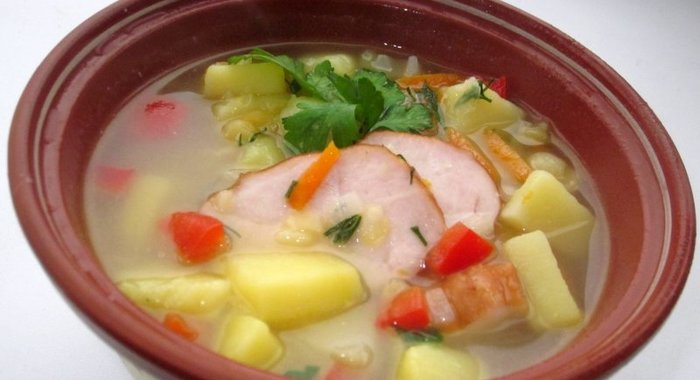 Гороховый суп по-запорожски