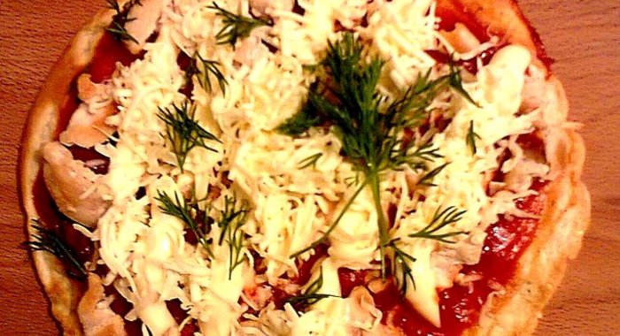 Быстрая пицца на сковороде