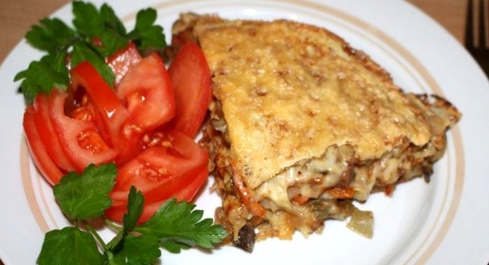 Лазанья из блинов