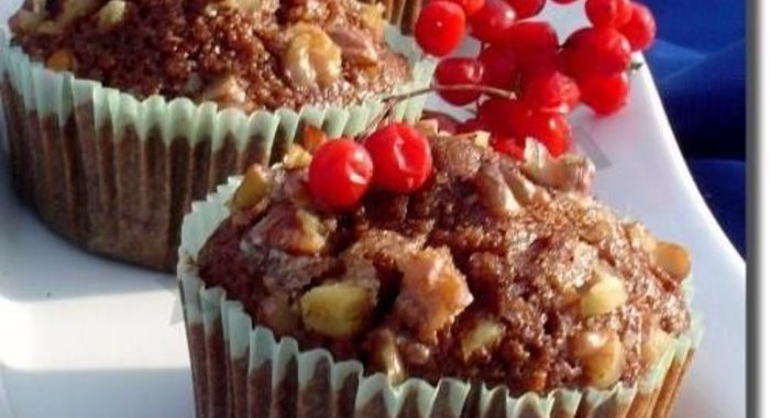 Кексы тыквенные с орехами и корицей