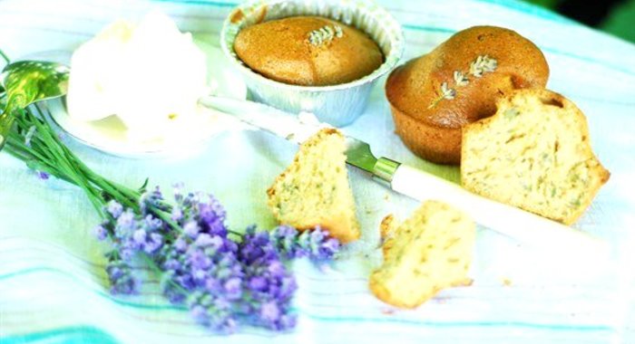 Кексы с лавандой