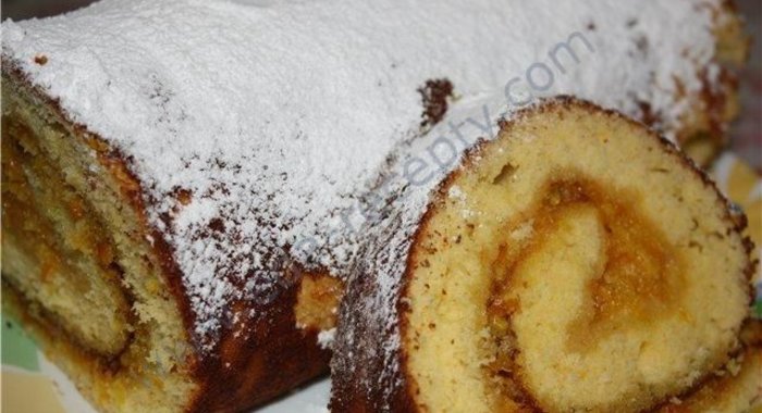 Рулет со сгущенкой