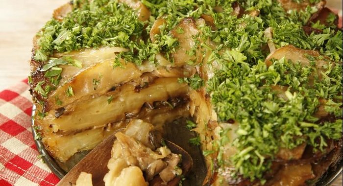 Грибной торт