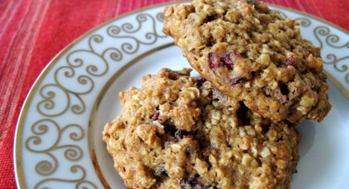 Овсяное печенье с клюквой