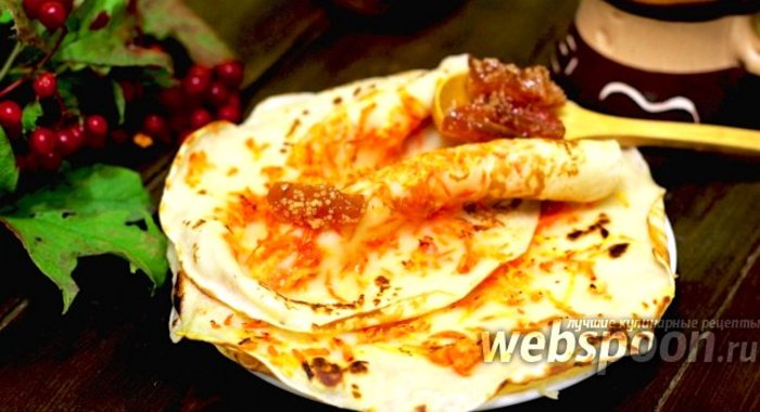 Блины с морковным припёком