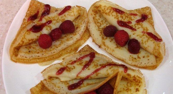 Блины на молоке и кефире