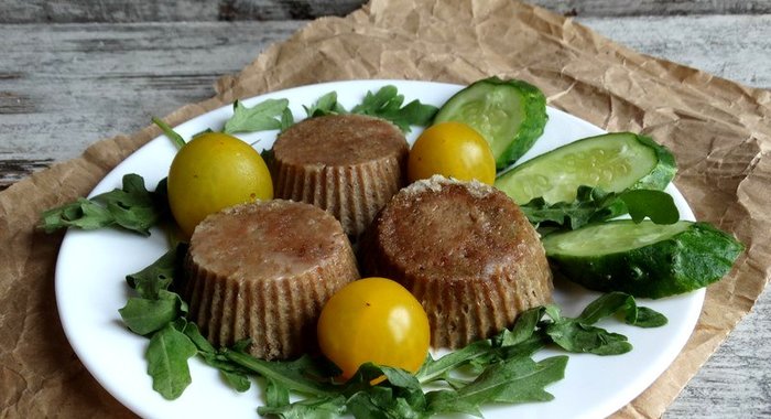 Печеночные кексы с морковью