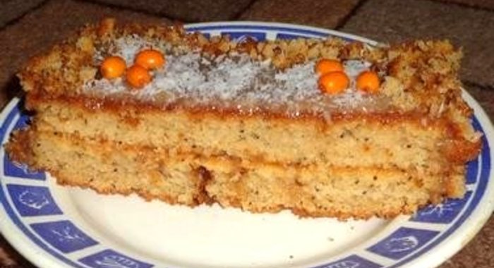 Торт на облепиховом соке