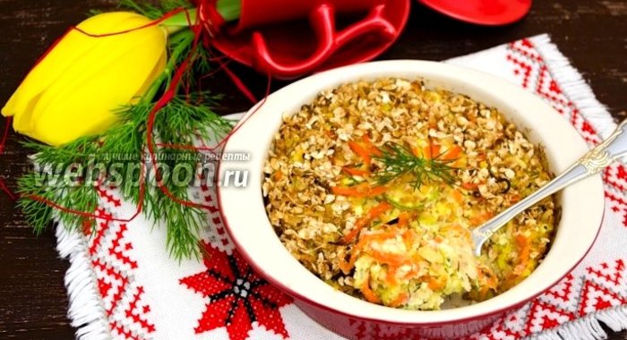 Творожная запеканка с овощами