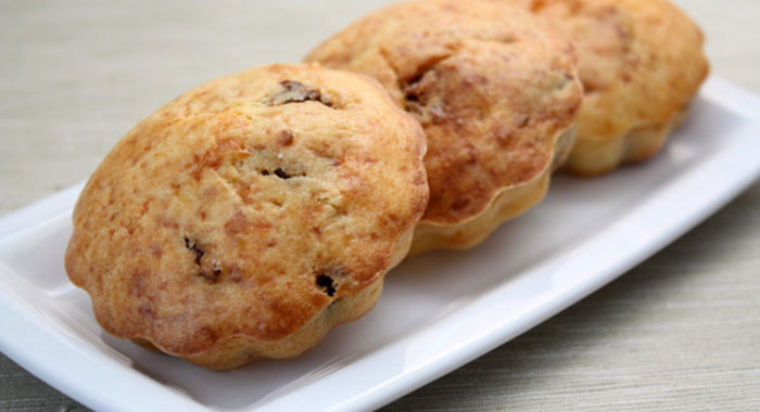 Творожные маффины с вялеными помидорами