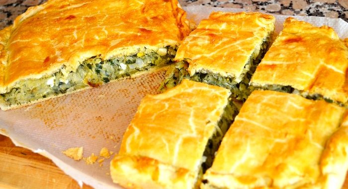 Быстрый пирог с капустой