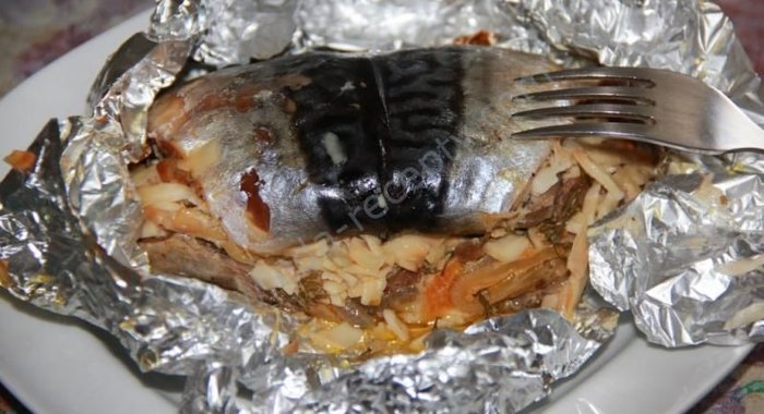 Рулеты из скумбрии на горячее