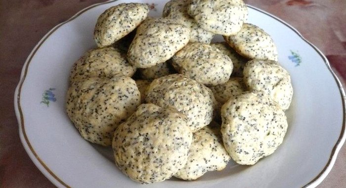 Постное печенье с маком