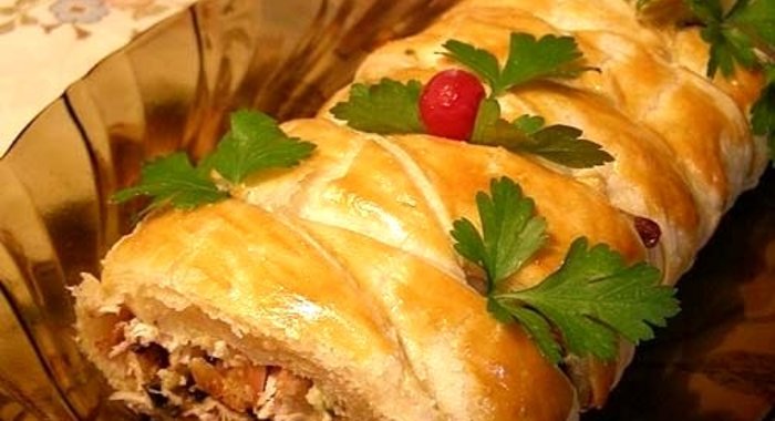 Быстрый пирог с мясом