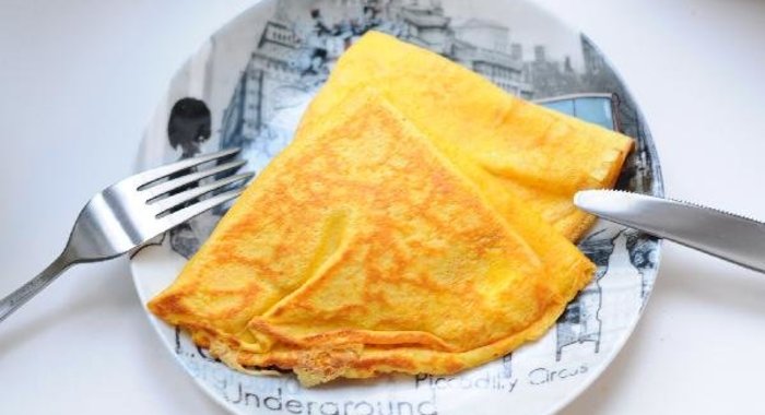 Морковные блины с сыром и фетой