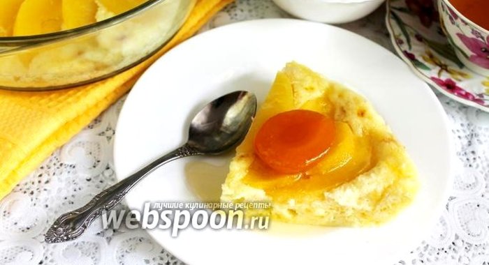 Творожная запеканка с яблоком в микроволновке