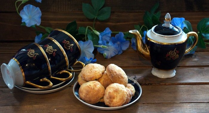 Печенье на кефире в духовке