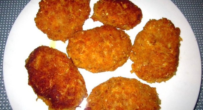 Котлеты с овсяными хлопьями