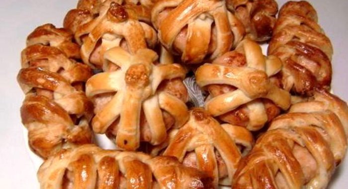 Котлеты в слоеном тесте