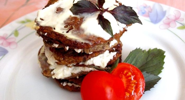 Печеночные оладьи из говяжьей печени