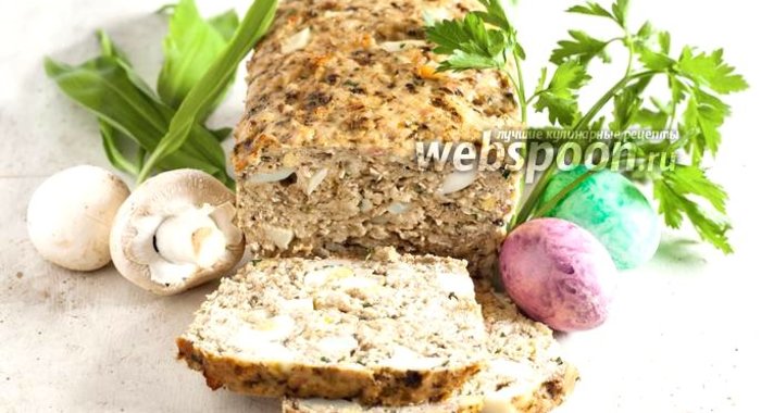 Мясной хлеб с яйцом