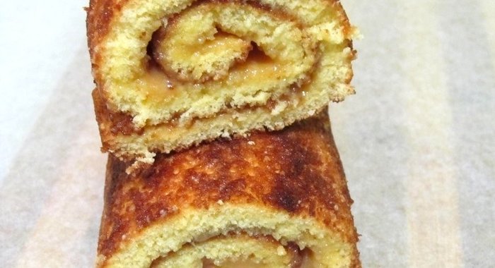 Рулет с вареной сгущенкой