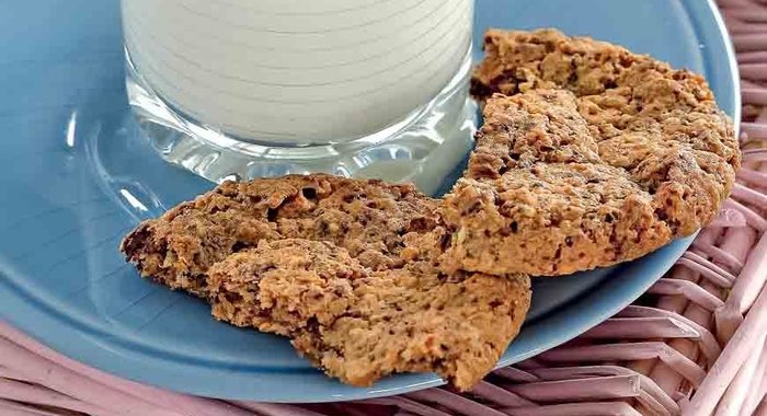 Мягкое овсяное печенье с шоколадом