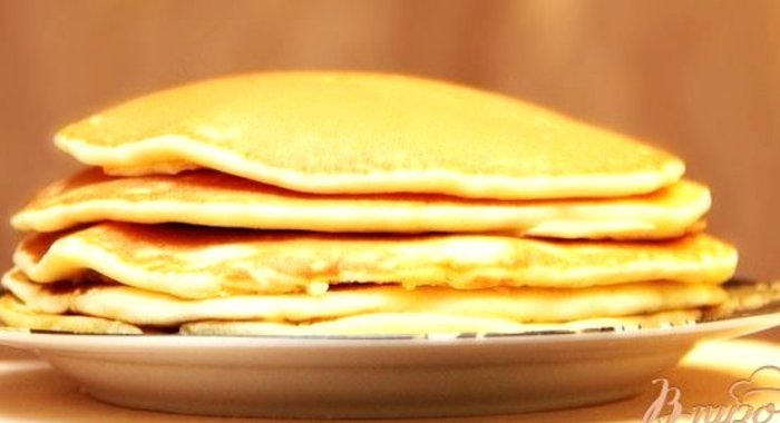 Пышные блины на молоке