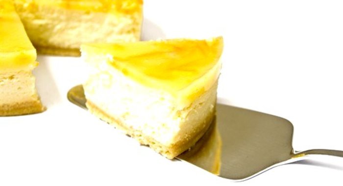 Запеченный лимонный чизкейк