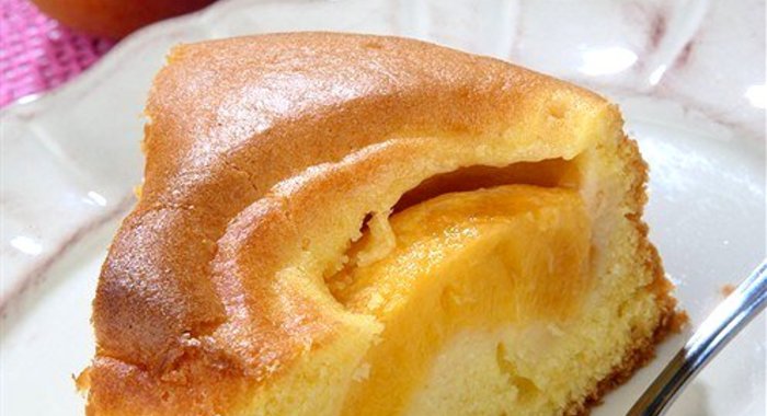 Карамельно-персиковый пирог