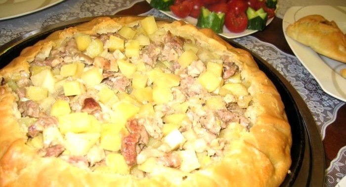 Балиш с курицей и картошкой