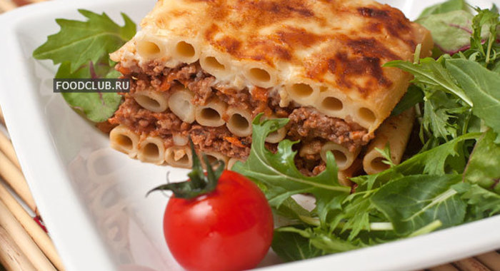 Запеканка из макарон с фаршем
