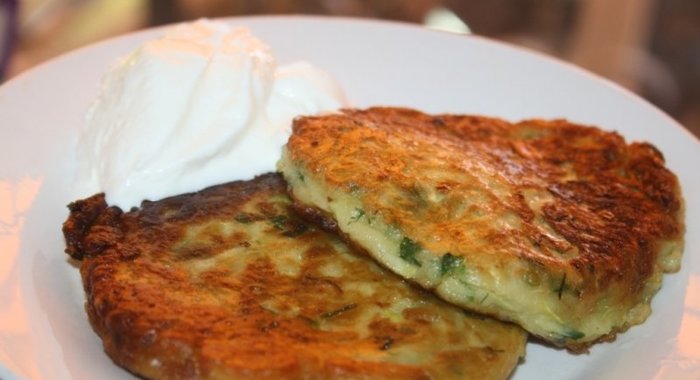Кабачковые оладьи По-сельски
