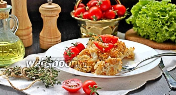 Филе окуня под хлебной крошкой