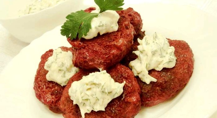 Свекольные котлеты без яиц